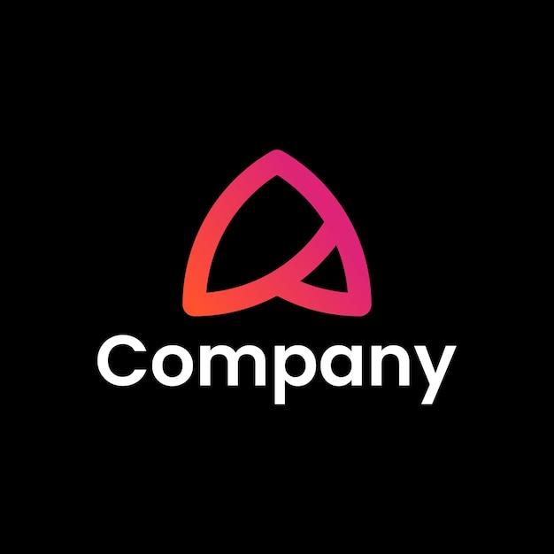 letra moderna Un diseño de logotipo
