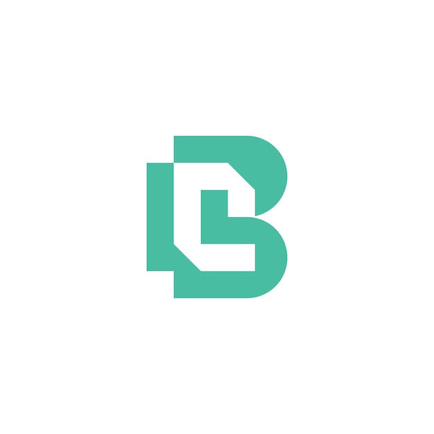 letra moderna y sofisticada BC o logotipo CB