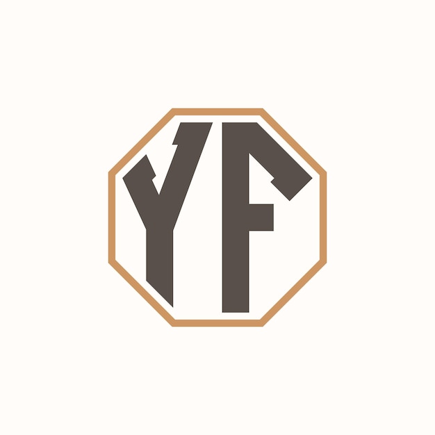 La letra moderna YF Logo para la identidad de marca de negocios corporativos Diseño creativo del logotipo YF