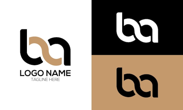La letra monograma DA es una plantilla de diseño de logotipo publicitario.
