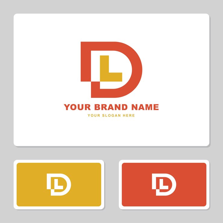 Vector letra de monograma dl o ld con estilo moderno bueno para marca, ropa, ropa, ropa de calle