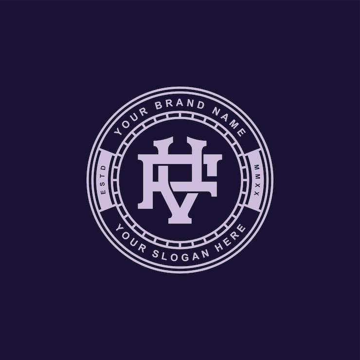 Vector letra de monograma fv o vf con diseño de insignia de estilo interlock para ropa de marca ropa de calle