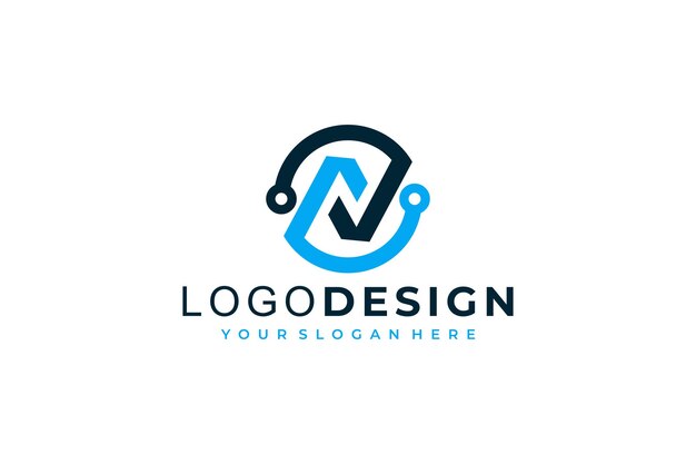 Letra N icona de logotipo diseño plantilla elementos símbolos para empresas y negocios