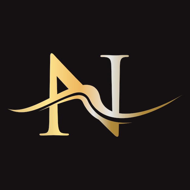 Letra N Logo Vector Plantilla N Logotipo Icono Lujo Simple Mínimo y elegante N Logo Diseño