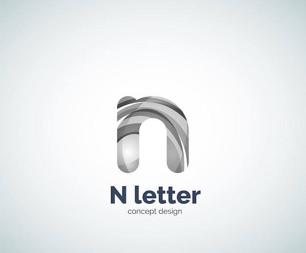 Vector letra n logo