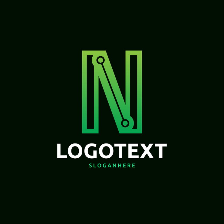 Vector letra n logo