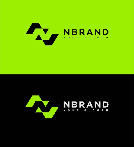 La letra N, el logotipo, el icono de la marca, el signo de identidad, la plantilla del símbolo de la letra N.