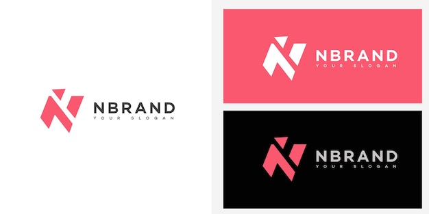 La letra N, el logotipo, el icono de la marca, el signo de identidad, la plantilla del símbolo de la letra N.