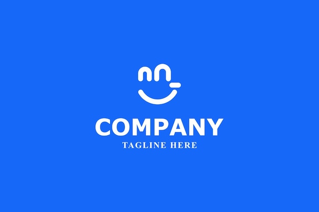 la letra n y el logotipo de la sonrisa n