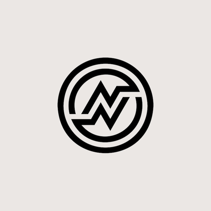 Vector letra no o logotipo on