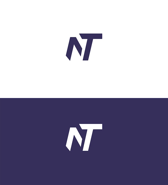 La letra NT, el logotipo, el signo de identidad, el símbolo TN, la plantilla
