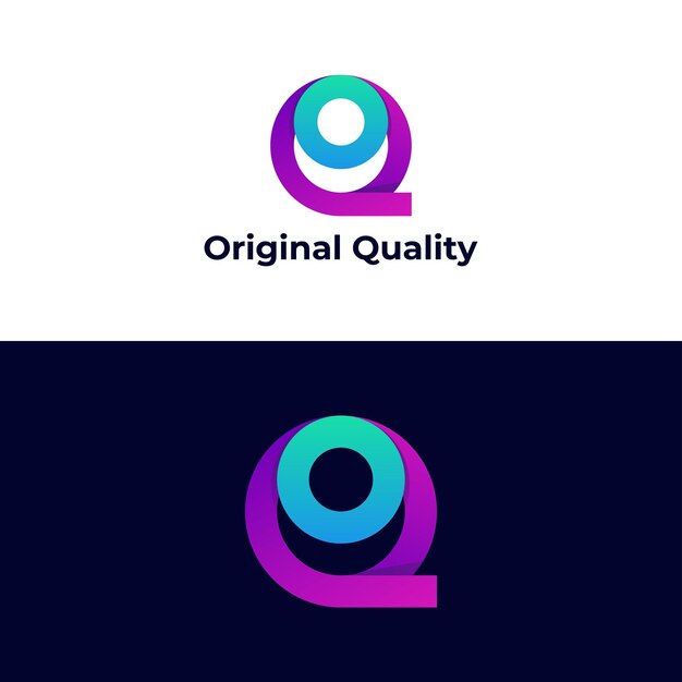 letra o y letra q combinan logo