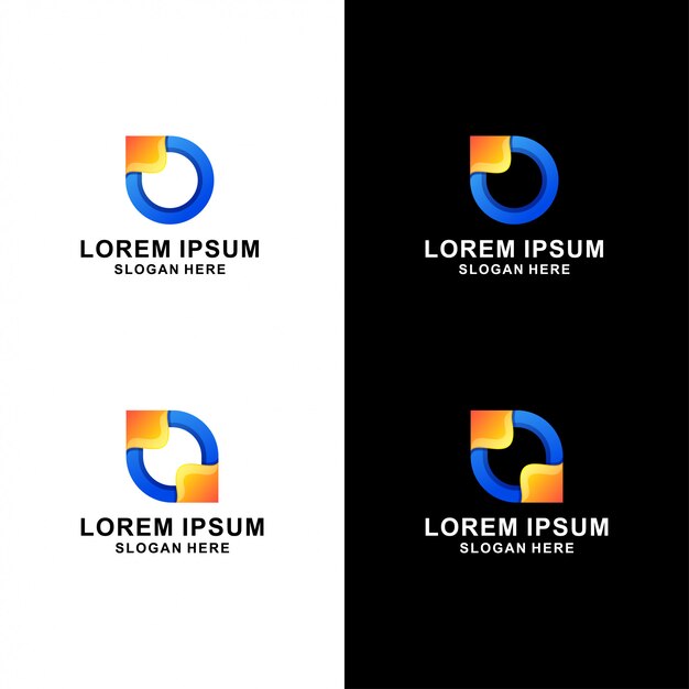 Letra o logotipo abstracto