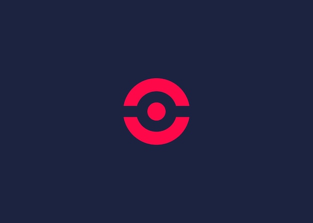 letra o con el logotipo del círculo diseño de la plantilla de diseño vectorial inspiración