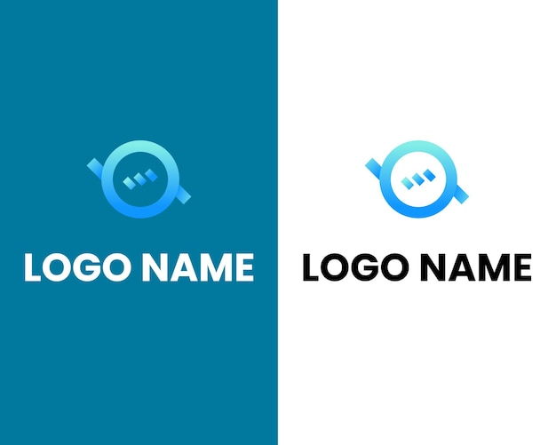 letra o con plantilla de diseño de logotipo de empresa moderna de chat