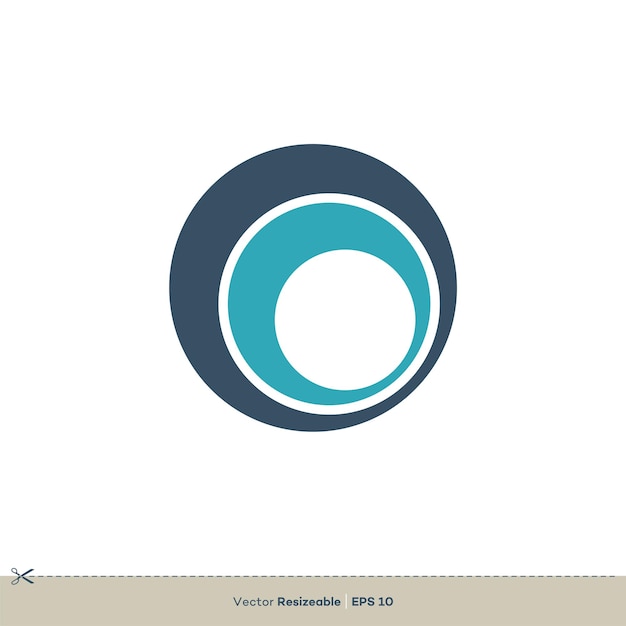 Letra O Vector Logo Plantilla Ilustración Diseño Vector EPS 10