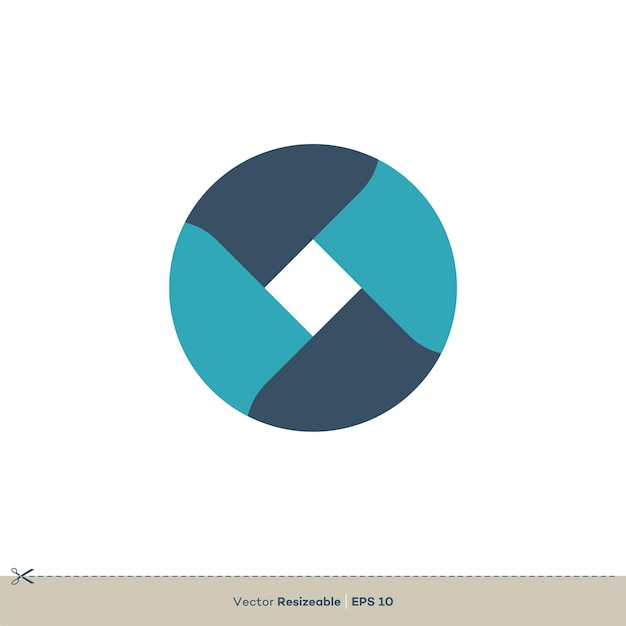 Letra O Vector Logo Plantilla Ilustración Diseño Vector EPS 10