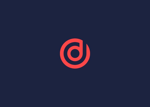 la letra od o el diseño del icono del logotipo de la plantilla de diseño vectorial de inspiración