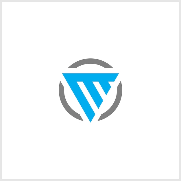 letra om logotipo triángulo letras monograma letra om