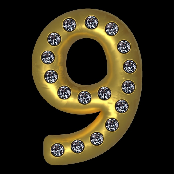 Vector letra de oro con incrustaciones de piedras preciosas. alfabeto de oro. ilustración vectorial