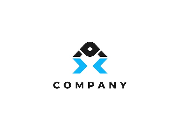letra ox o xo resumen logotipo de negocios modernos