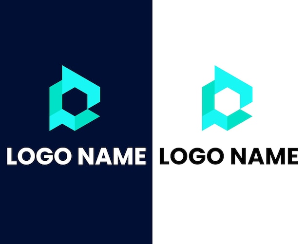 letra p y c marca plantilla de diseño de logotipo de empresa moderna