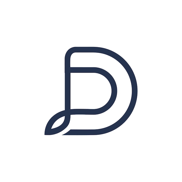 La letra P es una idea de elemento de diseño del logotipo con un concepto moderno creativo y un vector de alta resolución.