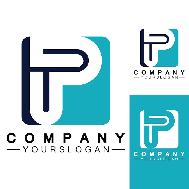 Vector letra p logo icono diseño vector alfabeto logo plantilla