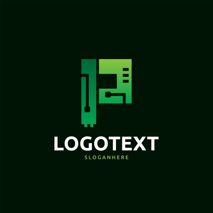 Vector letra p logo