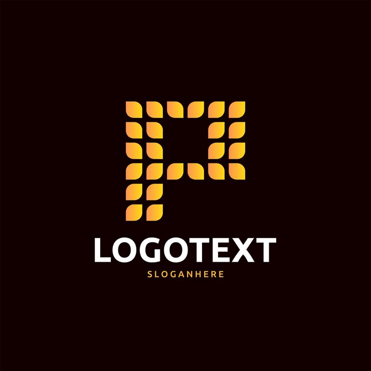 Vector letra p logo