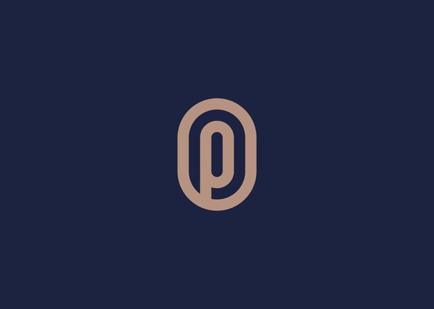 La letra p con el logotipo de la cabina fotográfica diseño de la plantilla de diseño vectorial inspiración