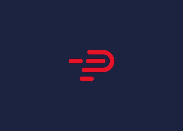 la letra p rápido diseño de iconos de logotipo de diseño vectorial inspiración de plantilla de diseño