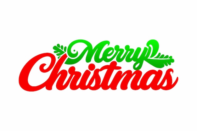 una letra de la palabra Feliz Navidad en un fondo blanco