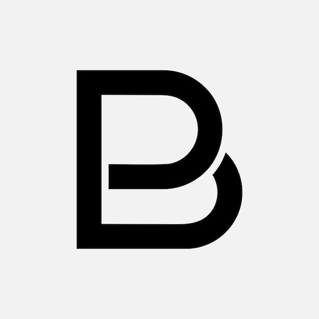 La letra Pb inicial, la tipografía creativa, la idea del logotipo de la marca