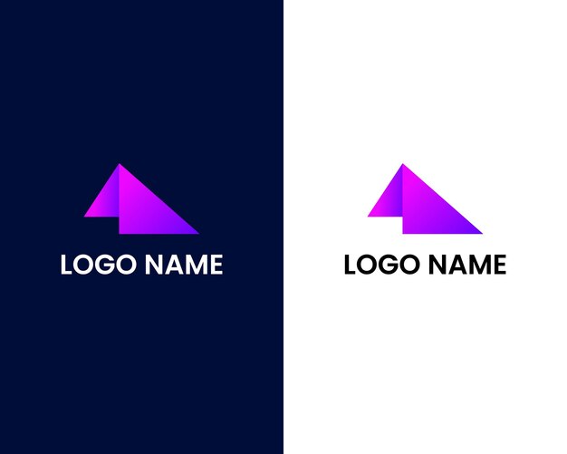 Vector letra una plantilla de diseño de logotipo moderno