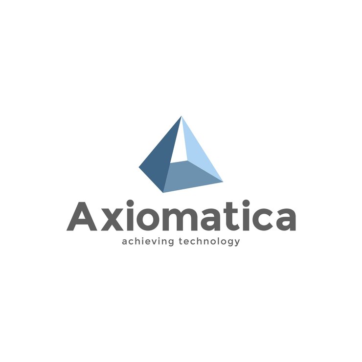 letra a con plantilla de diseño de logotipo de tecnología de forma geométrica