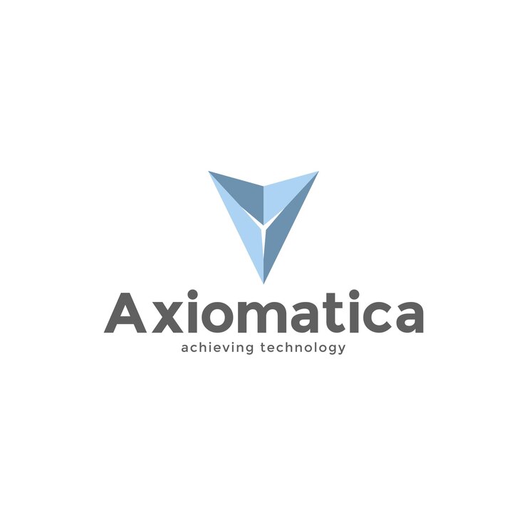 letra A con plantilla de diseño de logotipo de tecnología de vector plano de símbolo futurista