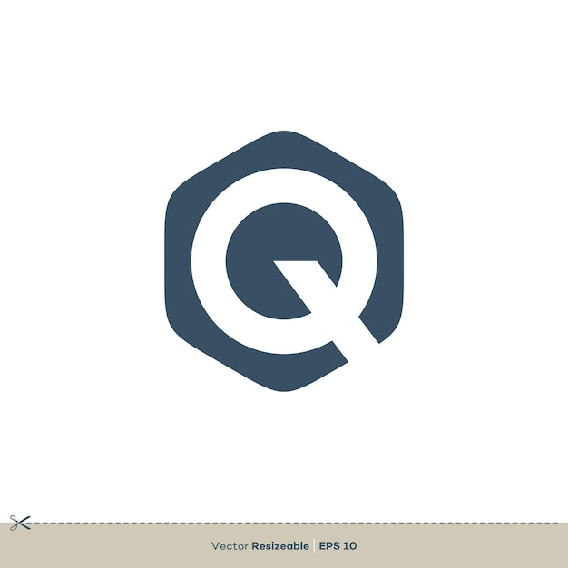 Letra Q vector Logo plantilla ilustración diseño Vector EPS 10