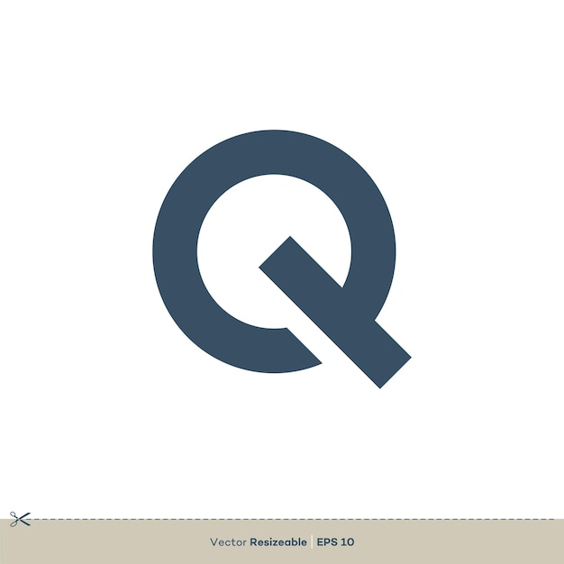 Letra Q vector Logo plantilla ilustración diseño Vector EPS 10