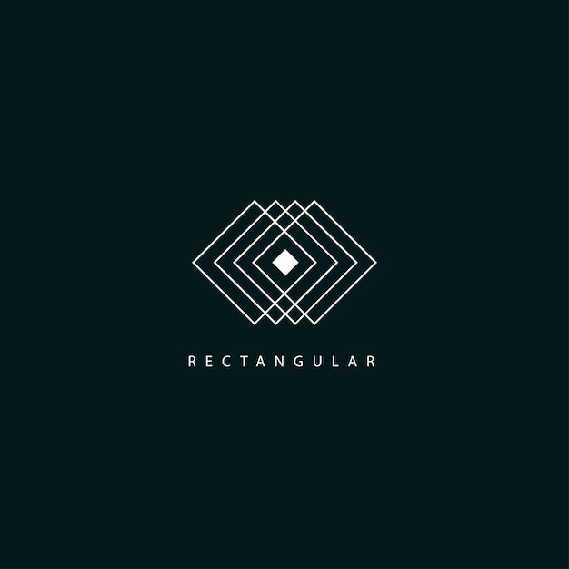 Letra rectangular con diseño de formas de rectángulos para camiseta