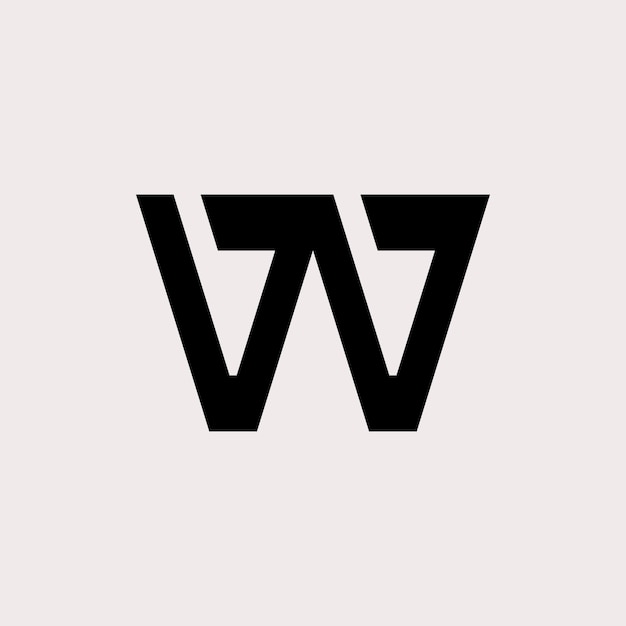 Letra resumida en negrita Una flecha marca el logotipo icono moderno