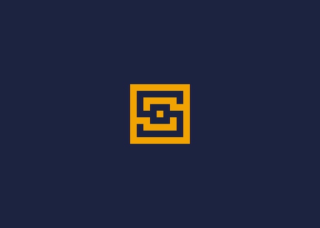 letra s cuadrado diseño de icono de logotipo diseño de plantilla vectorial inspiración