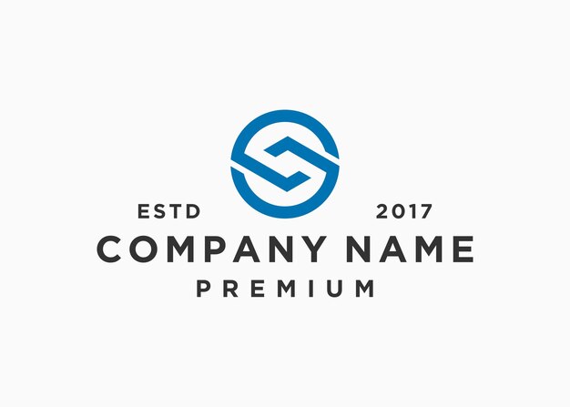 letra s con diseño de logotipo de círculo plantilla de ilustración vectorial