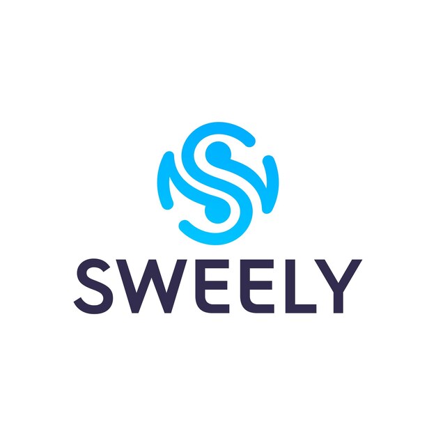 Letra S Diseño vectorial moderno del logotipo