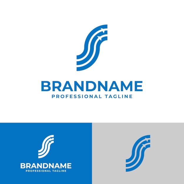 Letra S Finance Logo adecuado para negocios relacionados con finanzas con S inicial