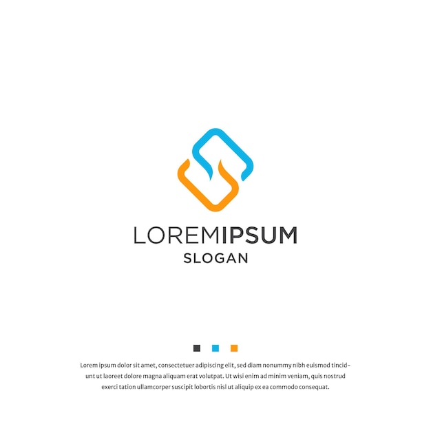 Letra S inicial con vector de plantilla de diseño de icono de logotipo de charla de burbuja de chat