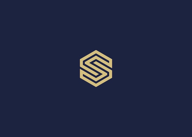 letra s con logotipo de hexágono diseño de icono inspiración de plantilla de diseño vectorial