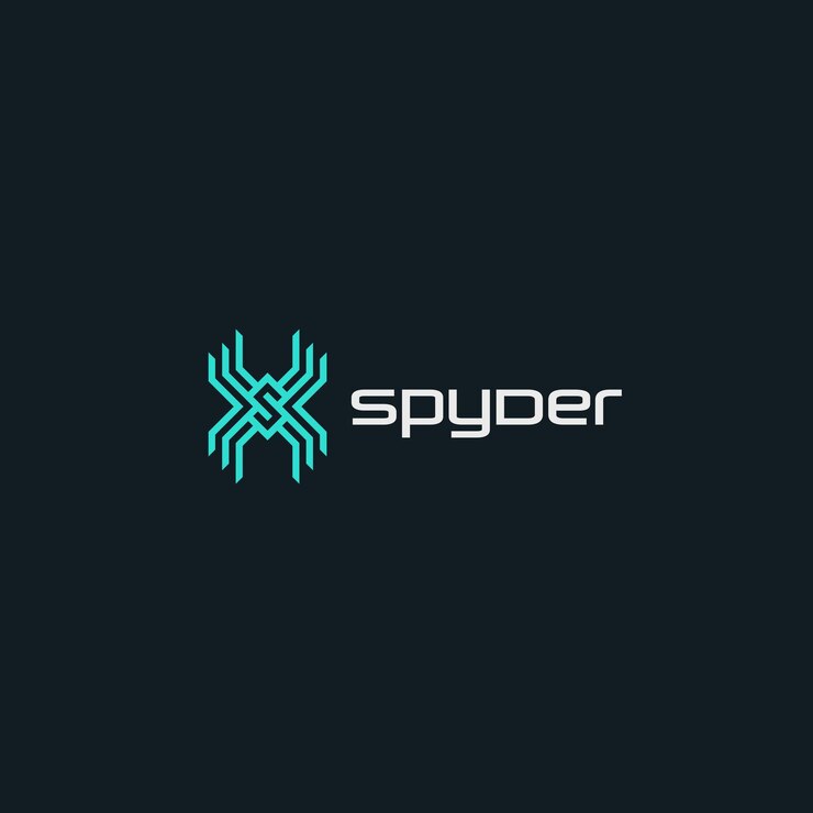 Vector la letra s sx o xs logotipo de araña geométrica abstracta s monograma concepto de diseño de logotipo moderno