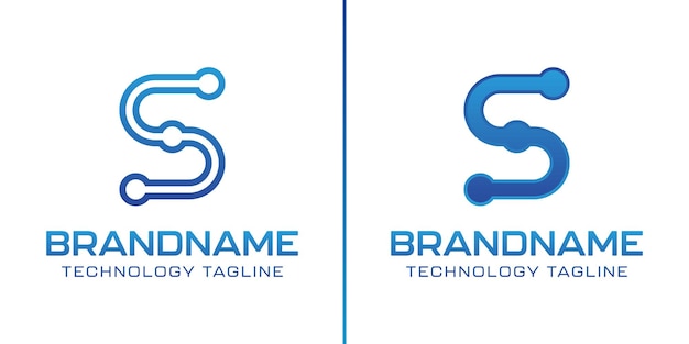 La letra S Technology Logo simboliza el progreso, la innovación y la excelencia digital