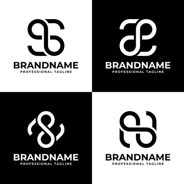 La letra S Z N Infinity Logotipo adecuado para cualquier negocio con S N o Z inicial